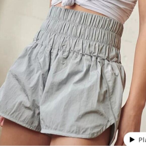 FP Movement The Way Home High Waist Shorts Arctic Mist Women’s SP - Picture 1 of 5